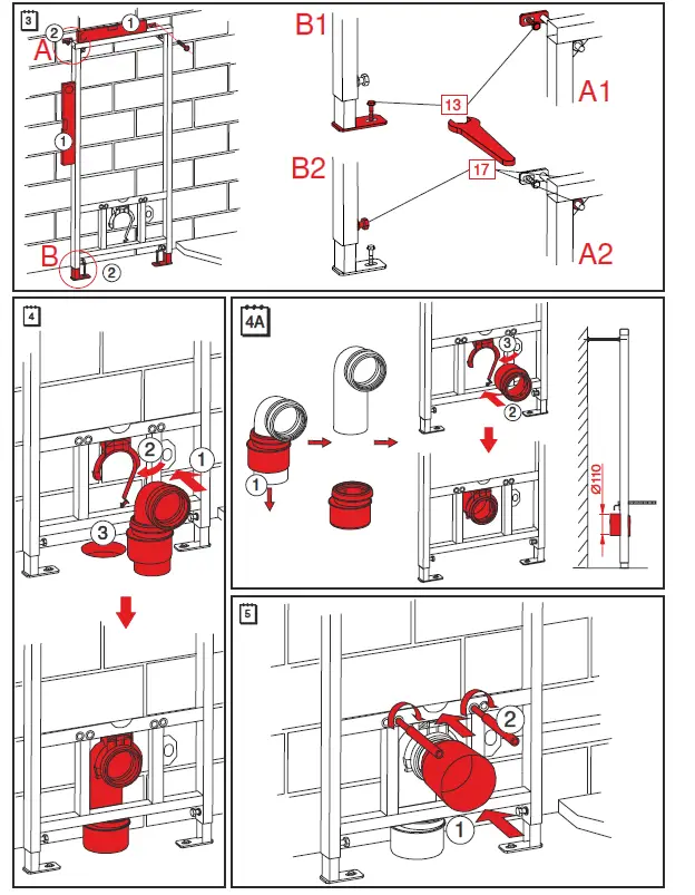 Alca PLAST A113 Bidet and Wall Hung FIG (3)