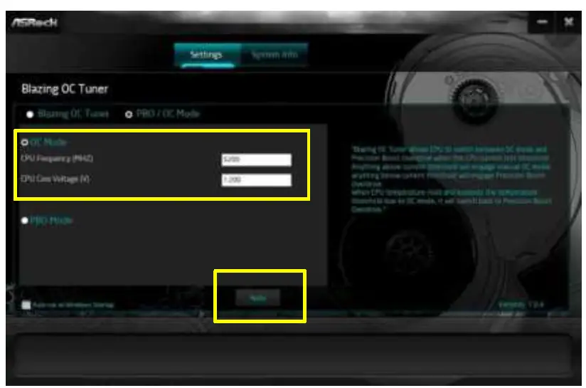 ASRock Blazing OC Tuner Software fig 4