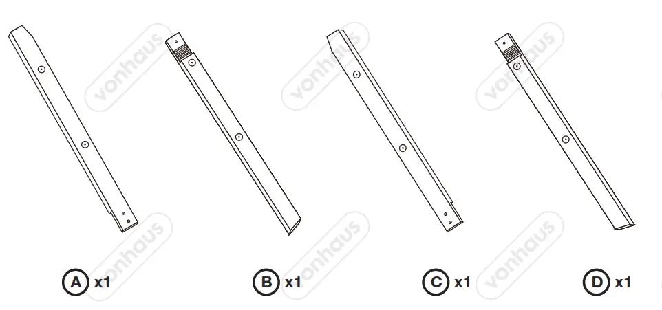 VonHaus 3000031 Grey Ladder Towel Rail -