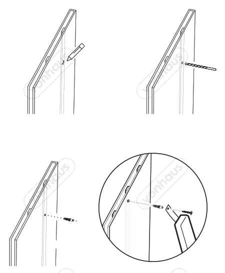 VonHaus 3000031 Grey Ladder Towel Rail - Fig6