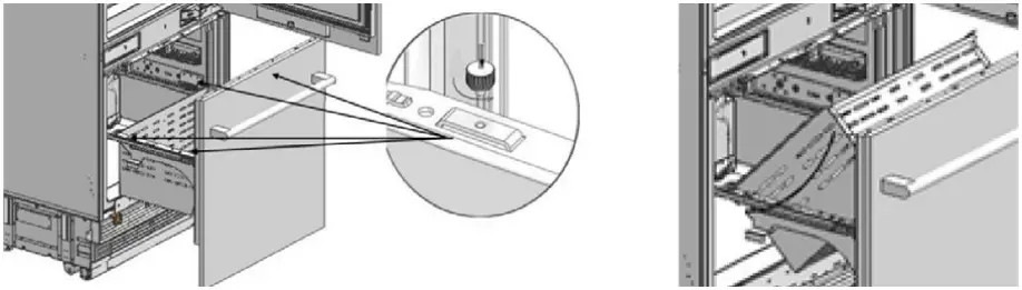 To install the crisper