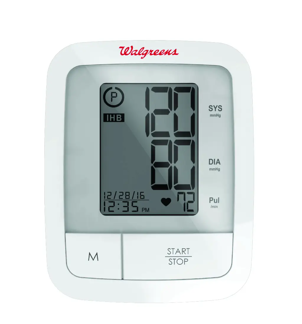 Well At Walgreens Automatic Arm Blood Pressure Monitor Manual Wgnbpa-940a
