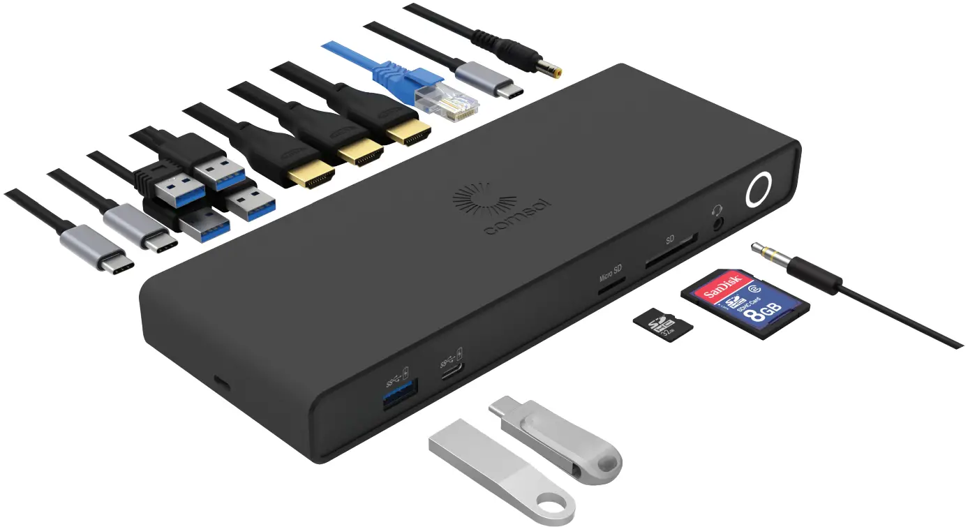 comsol CMMP14 USB-C Docking Station with Triple HDMI