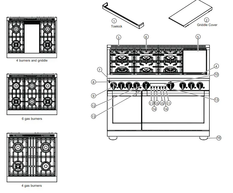 MONOGRAM ZGP366NTSS 36 Gas Self Clean Steam Clean - Figure 2