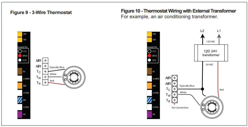 Beckett Genisys 7565 120v Advanced Burner Controls Instruction Manual - Figure 9,10