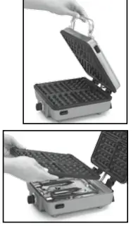 Cuisinart WAF-300P1 Waffle Maker with Pancake Plates  2