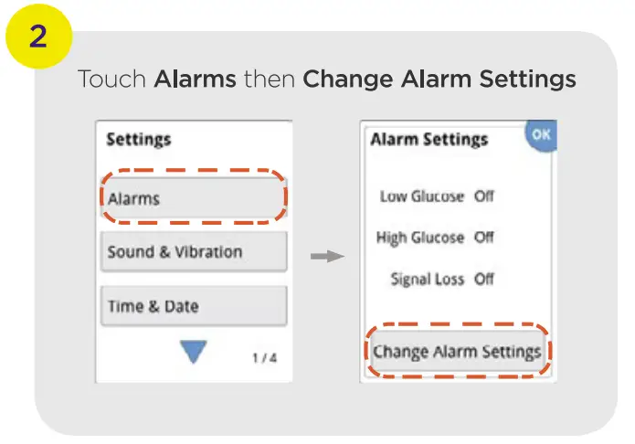 YOU CAN DO IT FreeStyle Libre 2 System set alarms on your FreeStyle LibreLink app1