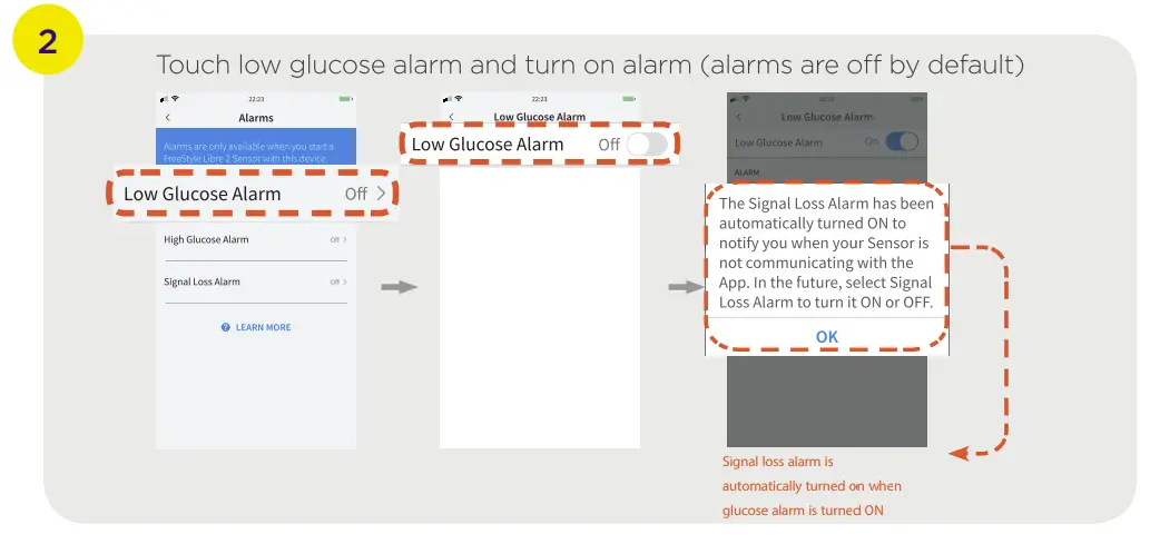 YOU CAN DO IT FreeStyle Libre 2 System set alarms on your FreeStyle LibreLink app1