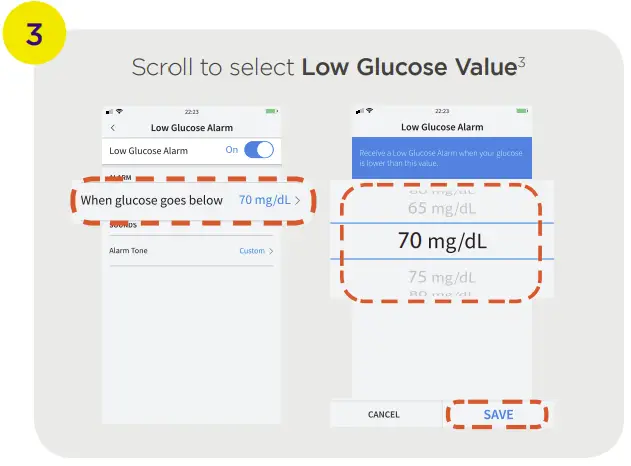 YOU CAN DO IT FreeStyle Libre 2 System set alarms on your FreeStyle LibreLink app1