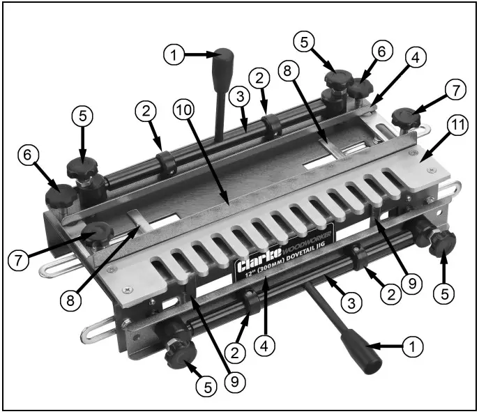 Clarke CDTJ12 Dovetail Jig - fig1