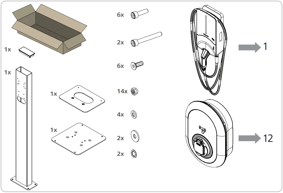 Webasto 002 001 000112 Slim Solo Duo Stand - fig