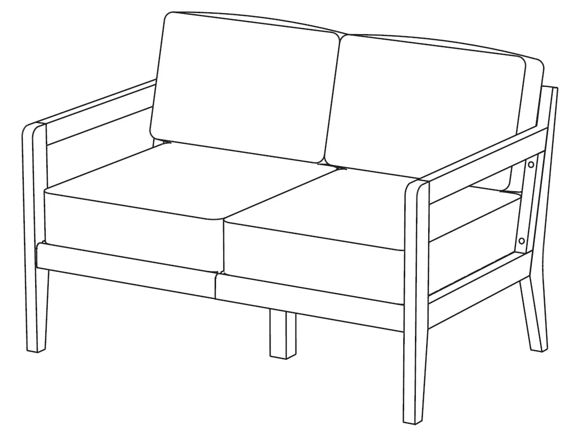 homestyles 5675-601 Love Seat