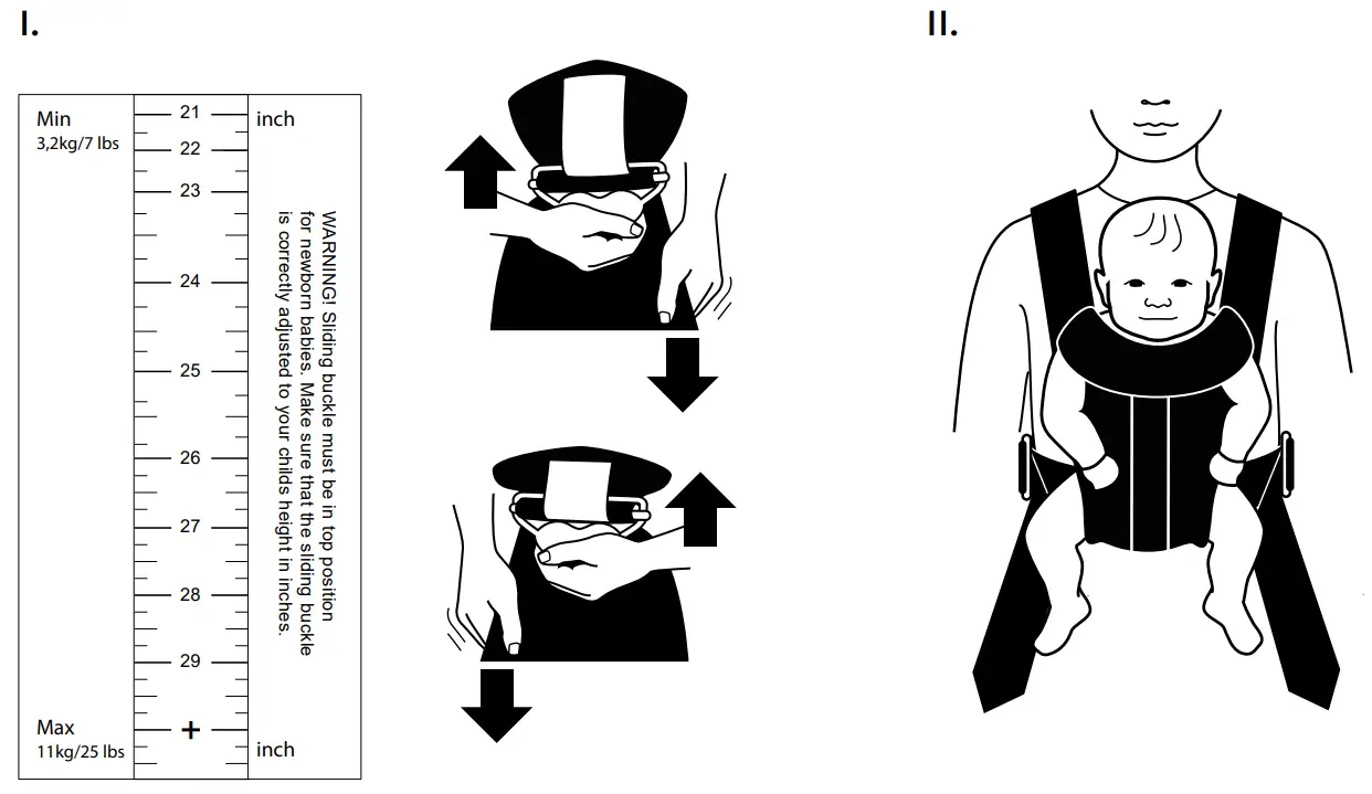 BABYBJORN 021056US Baby Carrier Mini - down head support
