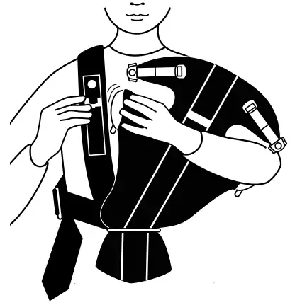 BABYBJORN 021056US Baby Carrier Mini - latch on one side