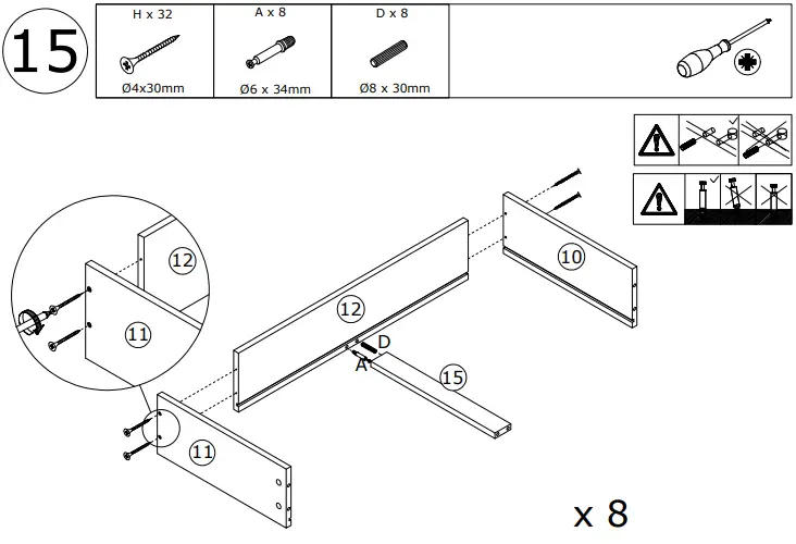 FUFU GAGA LJY KF210184 01 White 8 Drawer Standard Dresser - fig 15