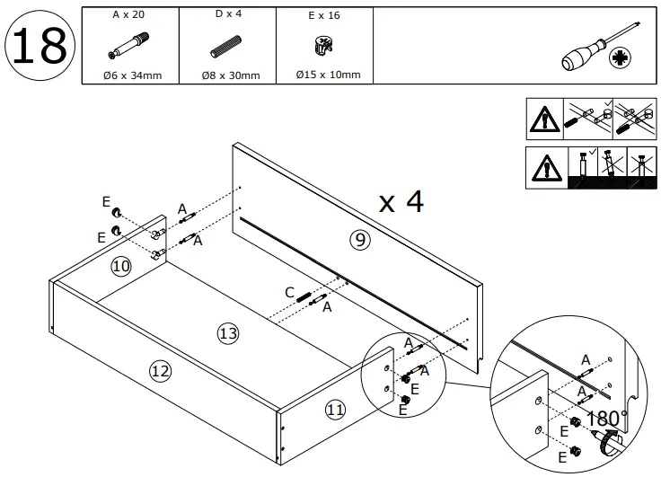 FUFU GAGA LJY KF210184 01 White 8 Drawer Standard Dresser - fig 18