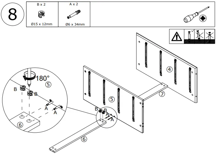 FUFU GAGA LJY KF210184 01 White 8 Drawer Standard Dresser - fig 9