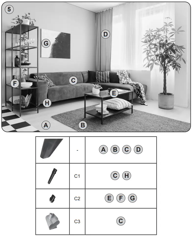 eta x425 Rotary Handheld Bagless Vacuum Cleaner - Figure 3