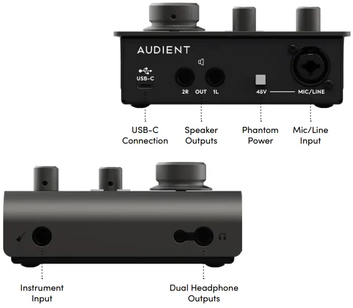 AUDIENT iD4 MKII USB-C Audio Interface