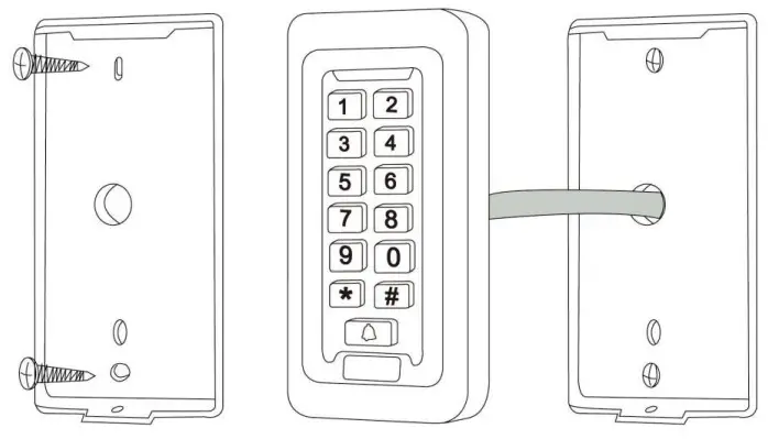 Cronte KI-S602 Standalone Keypad Access Control - Installation