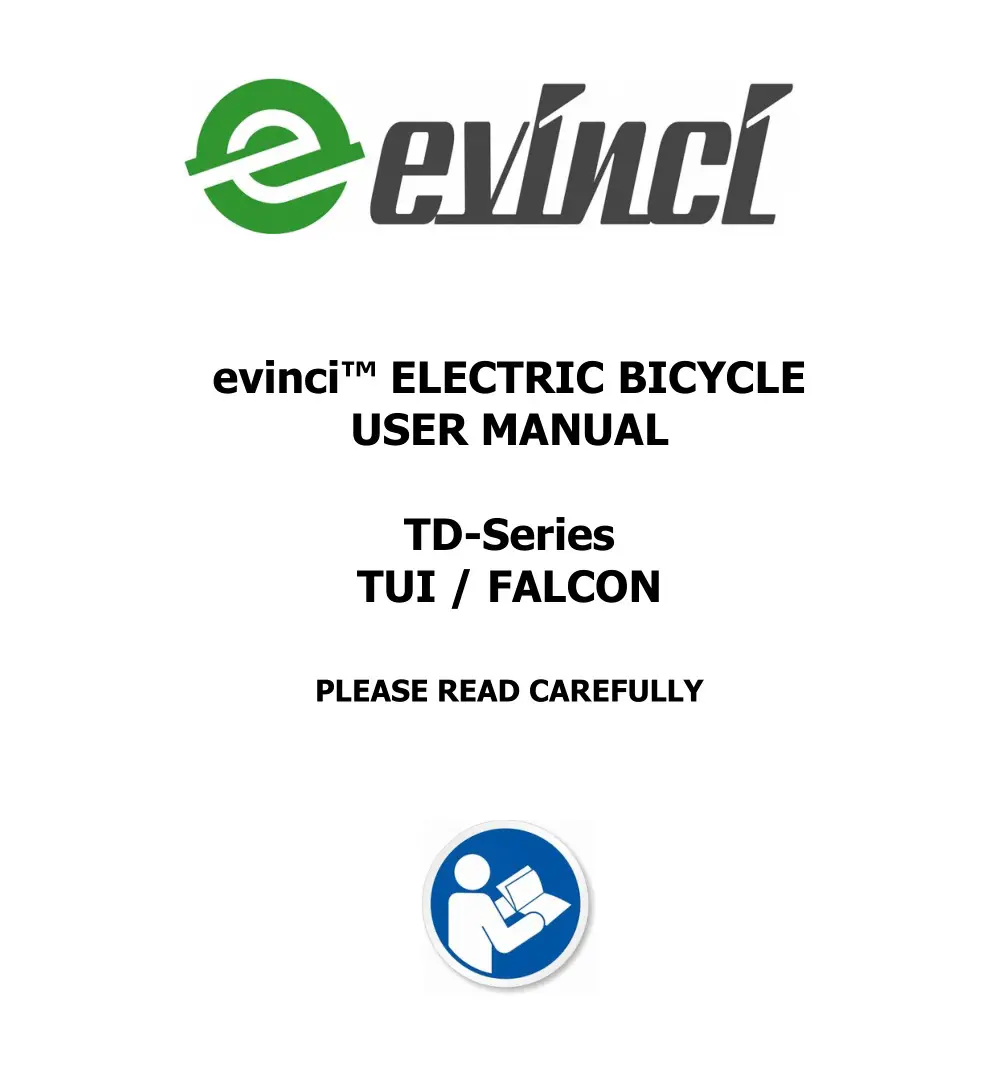 evinci TD-Series Electric Bicycle User Manual