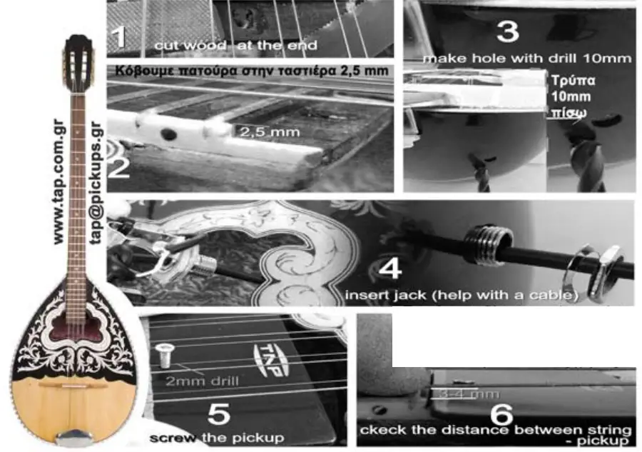 TAP ASSOS Bouzouki Pickup - parts