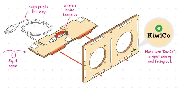 KiwiCo Kinetic Light Up Speaker - front panel