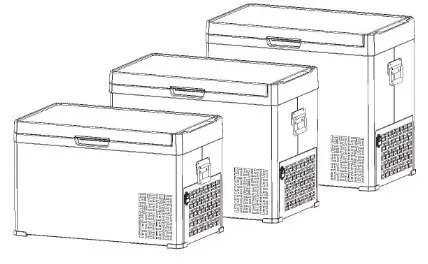 Hcalory 30L Portable Car Fridge-Freezer Electric Compressor Cooler