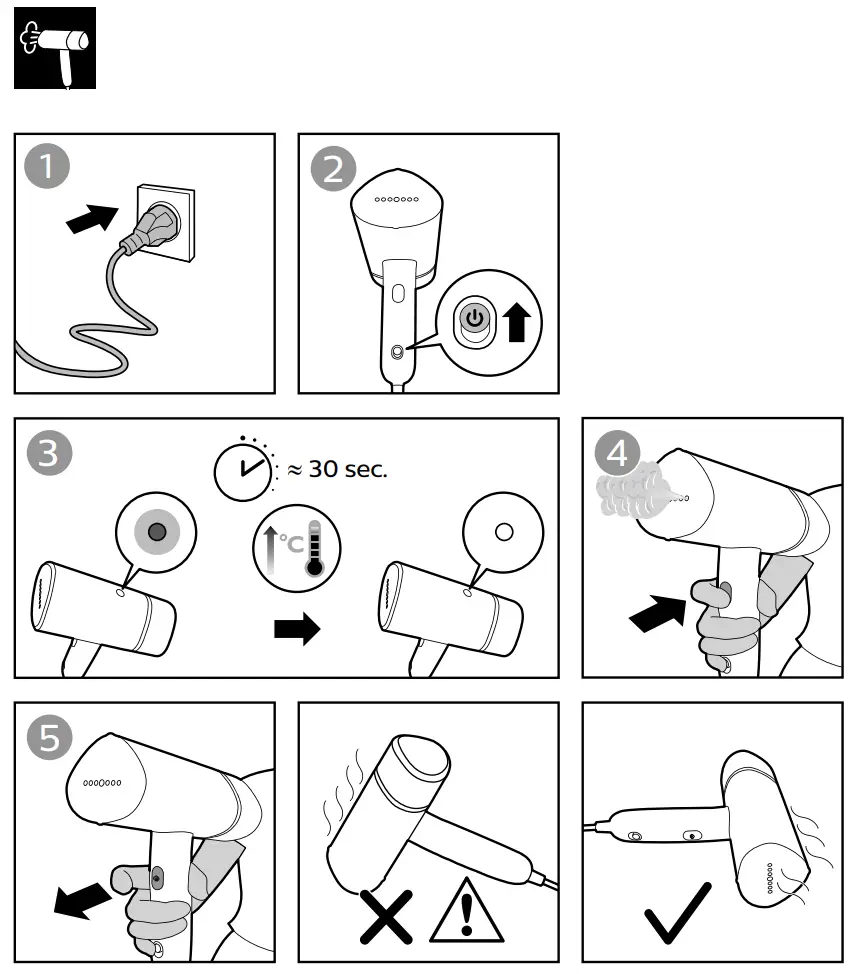 PHILIPS 3000 Series Handheld Steamer - fig6