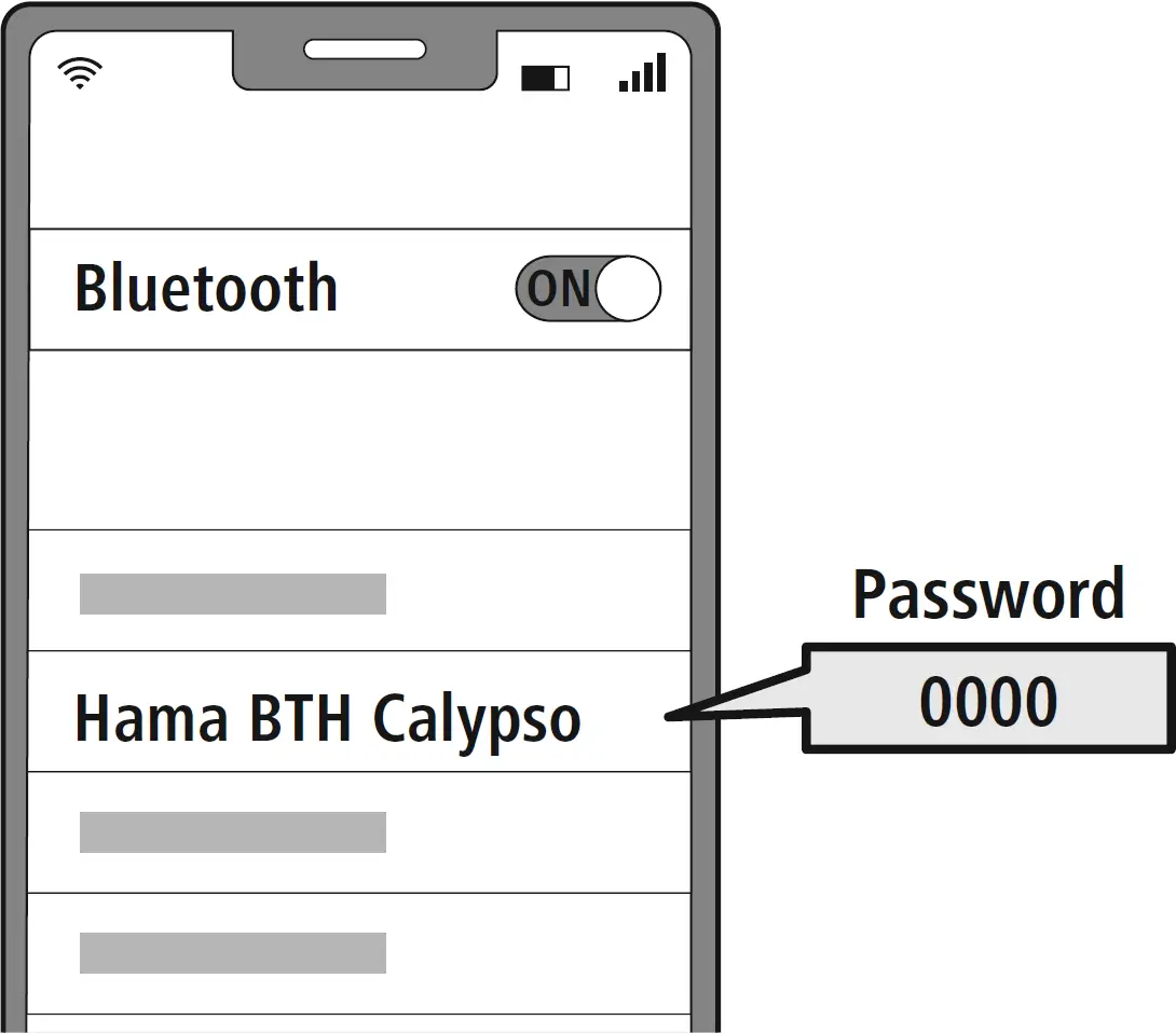 Search using your device for the headphones