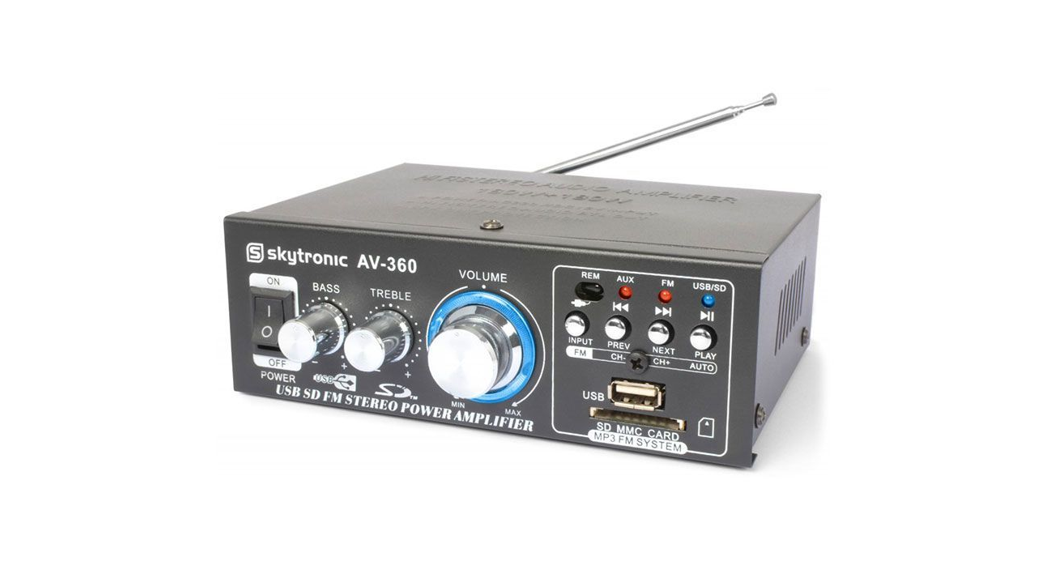 Skytronic Av-360 Amplifier Fm/usb/sd Instruction Manual