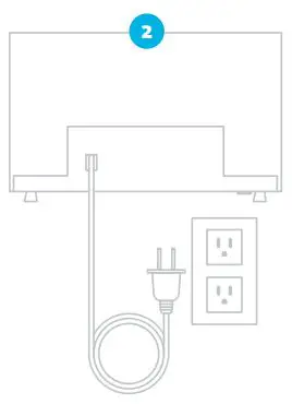 element E2AA40R HD Smart Roku Smart LED TV User Guide - Plug in and turn on TV