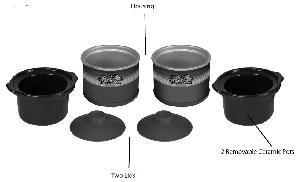 TACO TUESDAY TTFD220RG Two Mini Fiesta Dippers-fig1