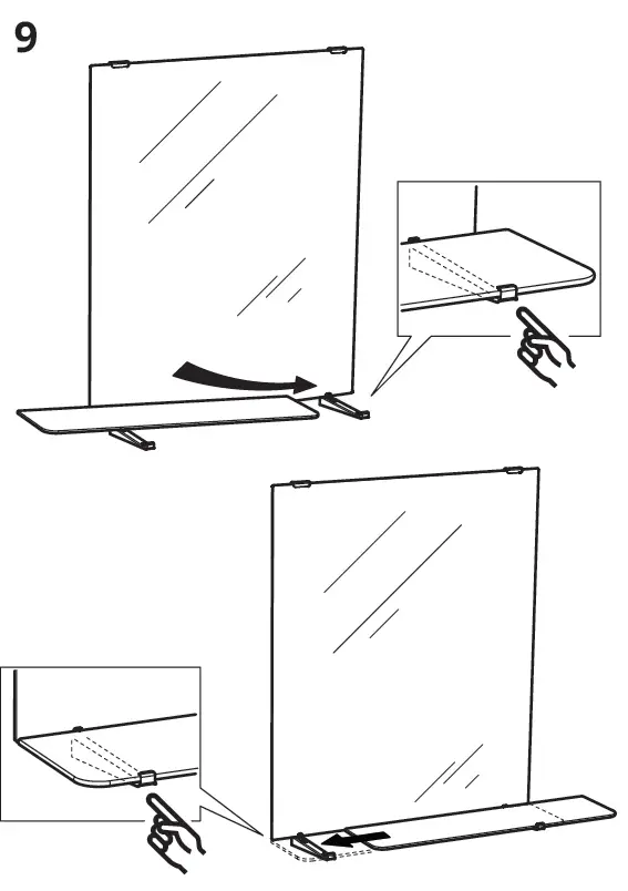 IKEA NYSJÖN Bathroom Mirror-10