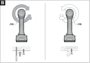Setting the rotational direction