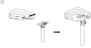 Kmart 43069286 Solar Powered Acrylic Icy Cones - Assembly diagram 1