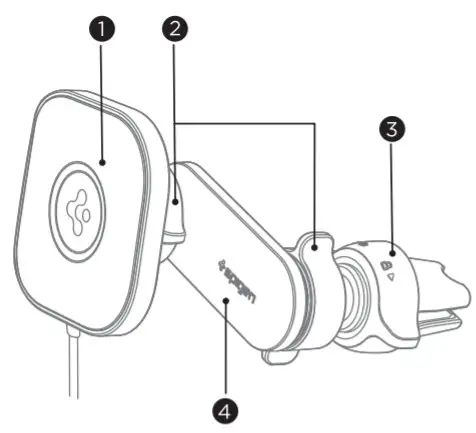 spigen ITS12W Wireless charger - product content