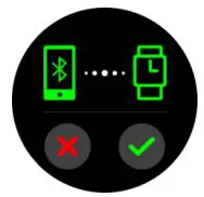 Fontastic EXPLOR 600CH GPS Smartwatch User Manual - Confirm the connection on the Smartwatch to establish the connection