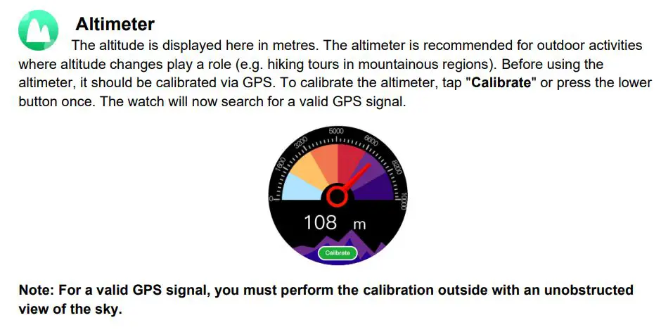 Fontastic EXPLOR 600CH GPS Smartwatch User Manual - Function