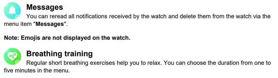 Fontastic EXPLOR 600CH GPS Smartwatch User Manual - Incoming calls