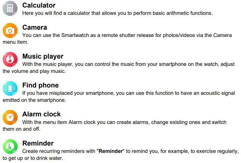 Fontastic EXPLOR 600CH GPS Smartwatch User Manual - Multi Function