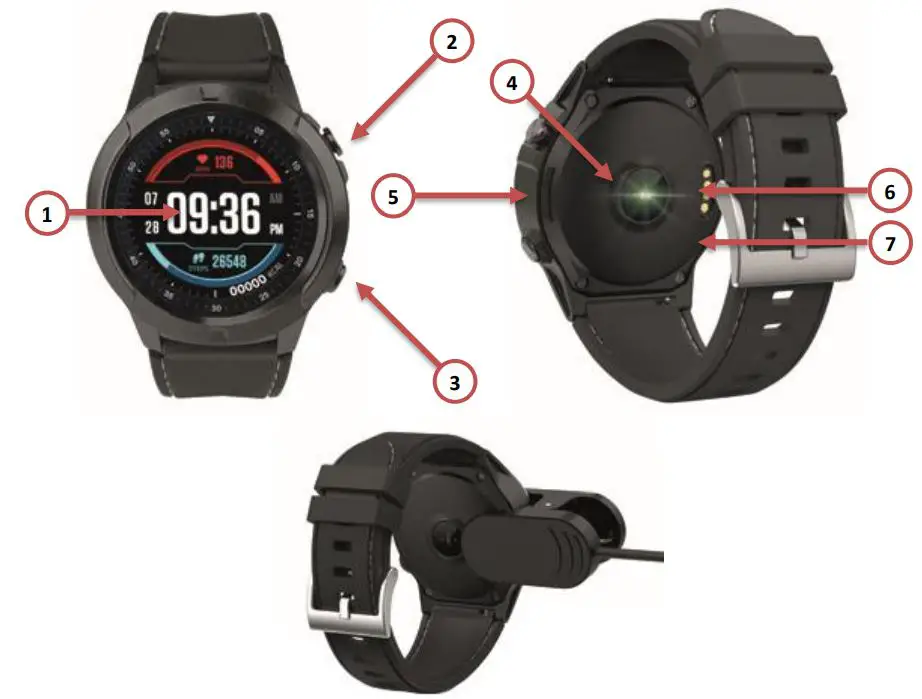 Fontastic EXPLOR 600CH GPS Smartwatch User Manual - Product Overview
