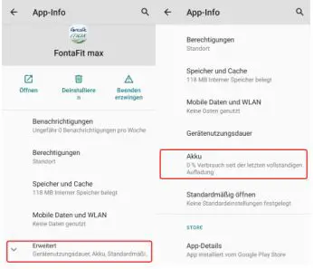 Fontastic EXPLOR 600CH GPS Smartwatch User Manual - Tap on Advanced and Battery