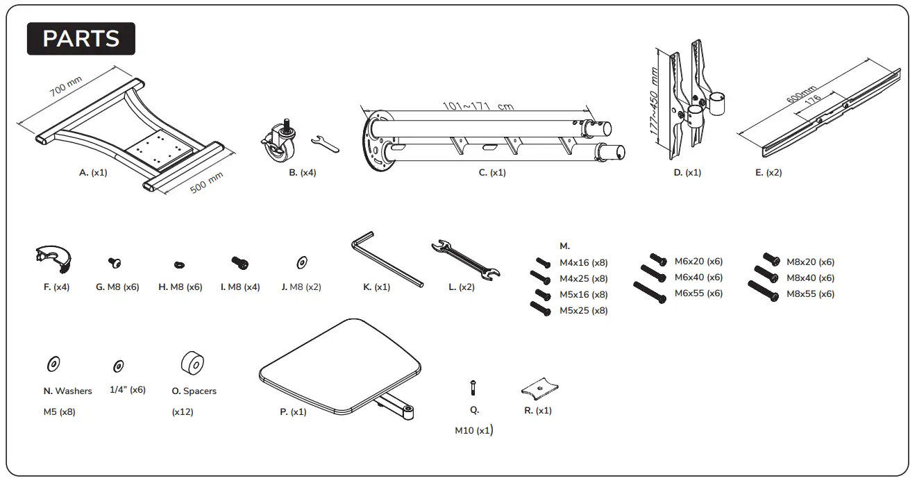 NEWSTAR PLASMA M1800E Flat Screen Floor Stand - PLASMA