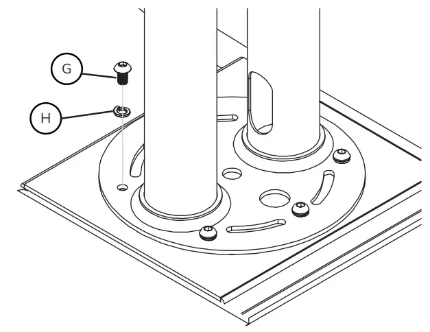 NEWSTAR PLASMA M1800E Flat Screen Floor Stand - base