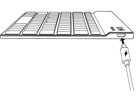 onn Y2641 Rechargeable Wireless Keyboard fig 4