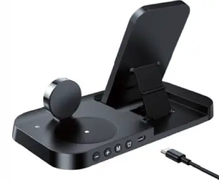 Shen Zhen Gtl Technology G605 3-In-1 Fast Wireless Charger with Clock and Alarm Clock 4