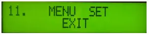 Exit setting