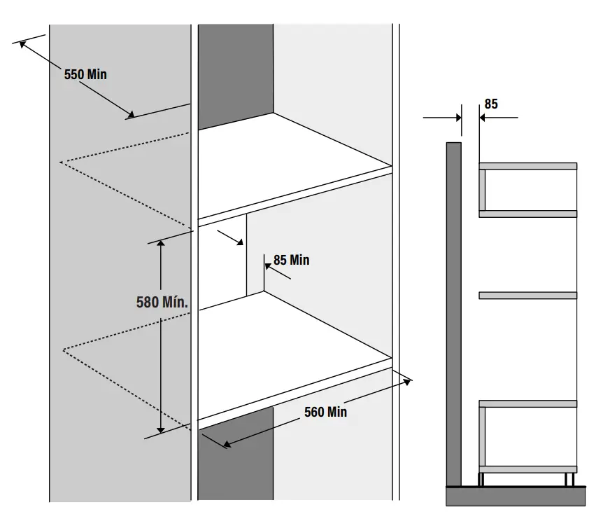 cata CMD 8108 X Electric Oven Instruction Manual - INSTALLATION