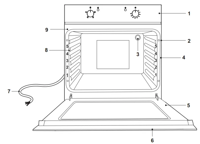 cata CMD 8108 X Electric Oven Instruction Manual - Product Overview